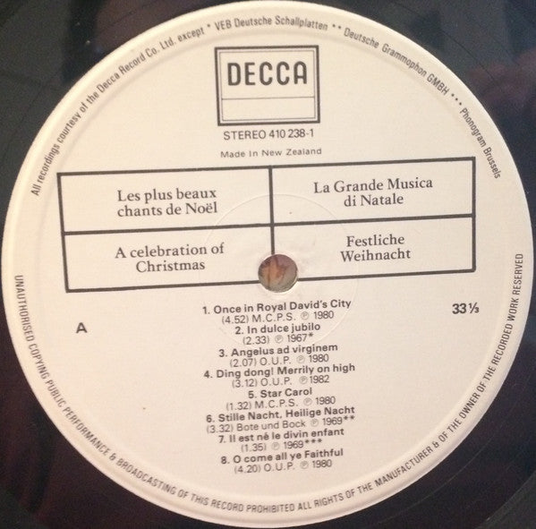 Various : A Celebration Of Christmas (LP, Comp)