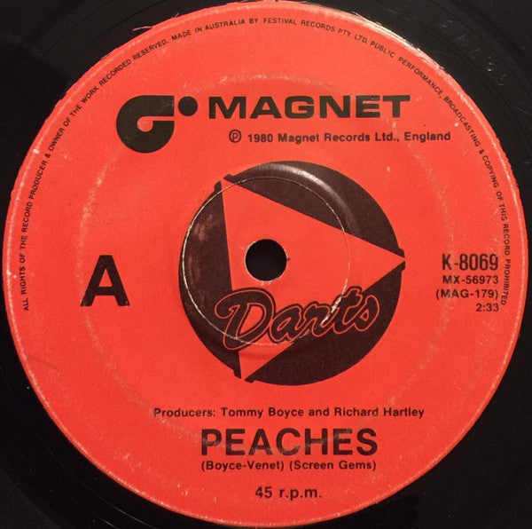 Darts : Peaches (7", Single)