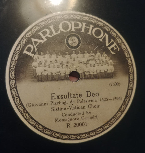 Sistine-Vatican Choir* : Laudate Dominum / Exsultate Deo (Shellac, 12")