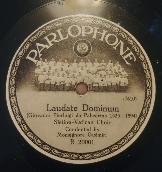 Sistine-Vatican Choir* : Laudate Dominum / Exsultate Deo (Shellac, 12")