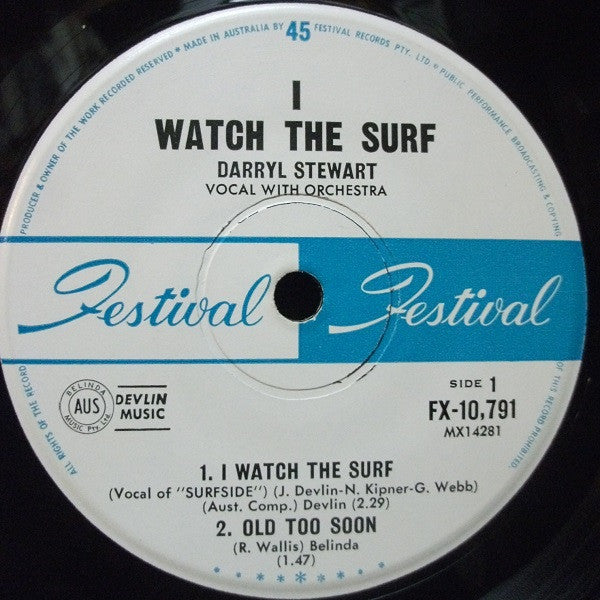 Darryl Stewart : I Watch The Surf (7", EP)