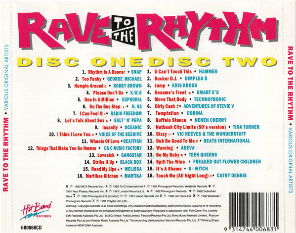 Various : Rave To The Rhythm (2xCD, Comp)