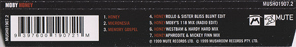Moby : Honey (CD, Maxi)