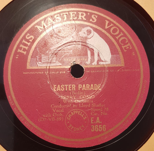 Perry Como : Easter Parade / Song Of Songs (Shellac, 10")