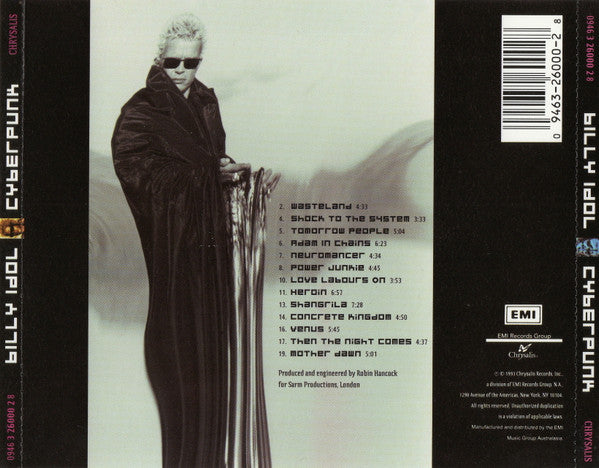Billy Idol : Cyberpunk (CD, Album)