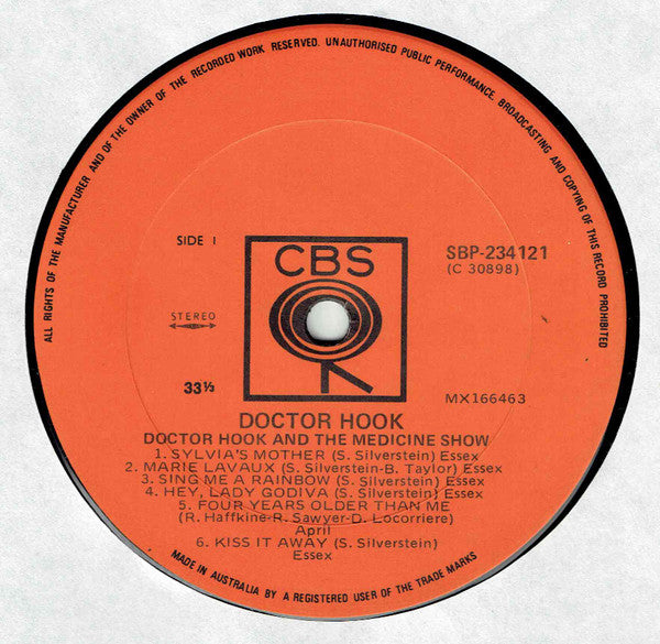 Dr. Hook & The Medicine Show : Doctor Hook (LP, Album)
