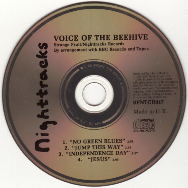 Voice Of The Beehive : The Radio 1 Sessions - The Evening Show (CD, EP)