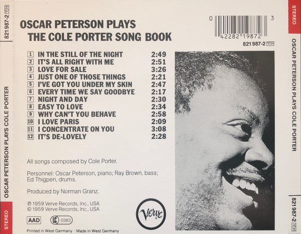 Oscar Peterson : Oscar Peterson Plays The Cole Porter Songbook (CD, Album, RE, RM)
