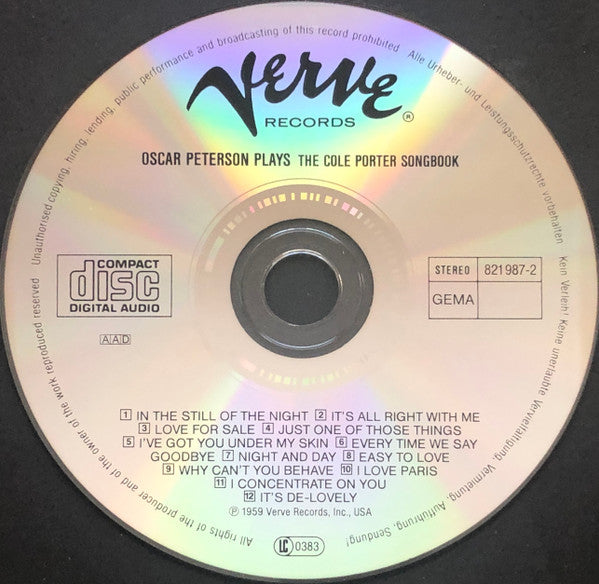 Oscar Peterson : Oscar Peterson Plays The Cole Porter Songbook (CD, Album, RE, RM)