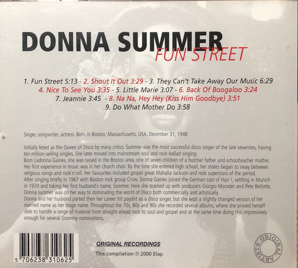 Donna Summer : Fun Street (CD)