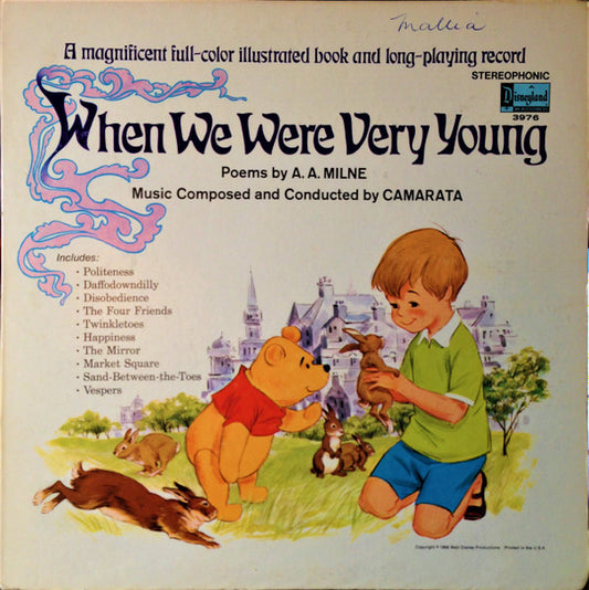 Alan Alexander Milne / Tutti Camarata : When We Were Very Young (LP, Album, Gat)