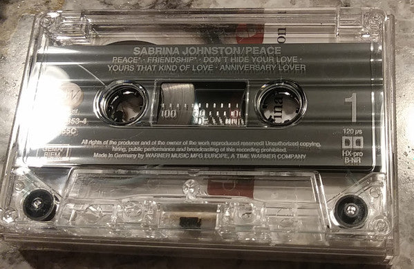 Sabrina Johnston : Peace (Cass, Album)