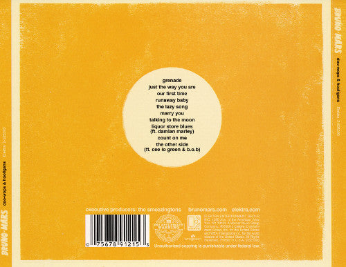 Bruno Mars : Doo-Wops & Hooligans (CD, Album)