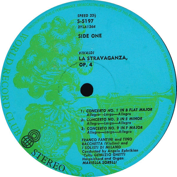 Vivaldi* : La Stravaganza, Op. 4 (2xLP, Album, Club)