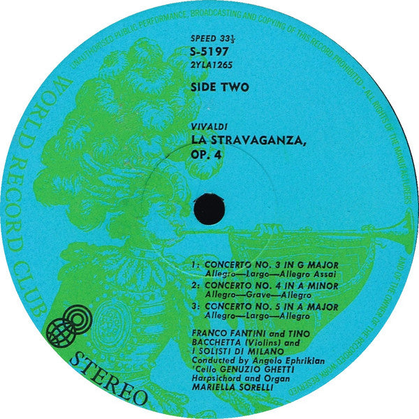 Vivaldi* : La Stravaganza, Op. 4 (2xLP, Album, Club)