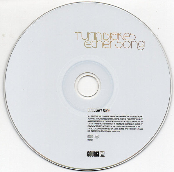 Turin Brakes : Ether Song (CD, Album, RE)