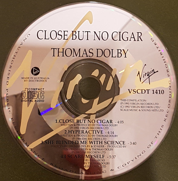 Thomas Dolby : Close But No Cigar (CD, EP, Single)