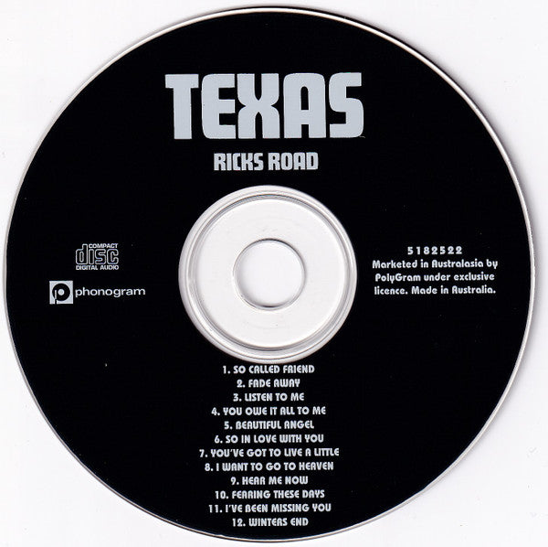 Texas : Ricks Road (CD, Album)