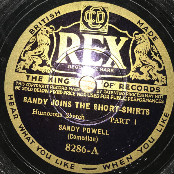 Sandy Powell : Sandy Joins The Short-Shirts (Shellac, 10")
