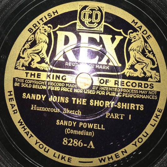 Sandy Powell : Sandy Joins The Short-Shirts (Shellac, 10")