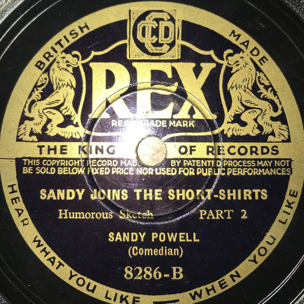 Sandy Powell : Sandy Joins The Short-Shirts (Shellac, 10")