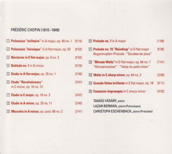 Frédéric Chopin : A Chopin Weekend  (CD, Comp)