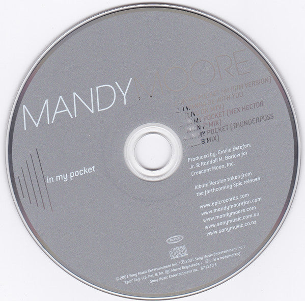Mandy Moore : In My Pocket (CD, Single)