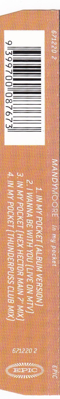 Mandy Moore : In My Pocket (CD, Single)