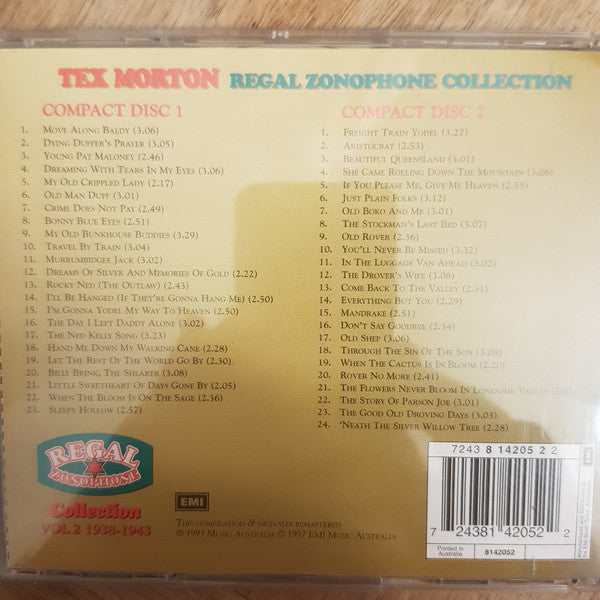 Tex Morton (2) : Regal Zonophone Collection Vol. 2 1938-1943 (2xCD, Comp, RE)