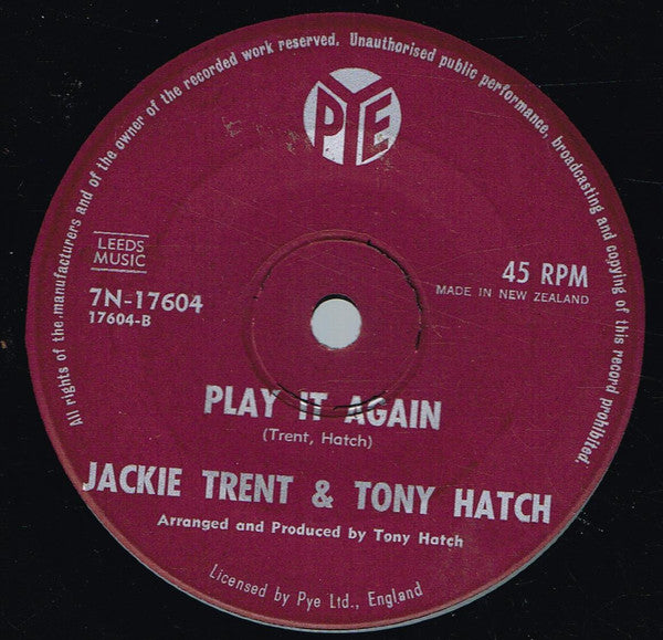 Jackie Trent & Tony Hatch : Our Little Boat (7", Single)