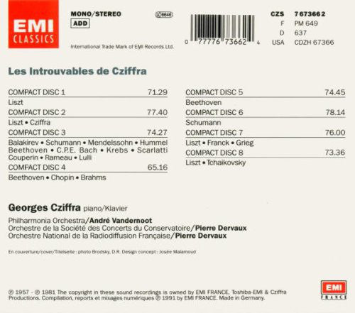 Cziffra* : Les Introuvables De Cziffra (8xCD, Comp, Mono + Box)