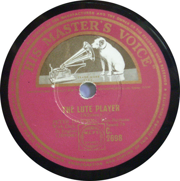 Peter Dawson : The Floral Dance / The Lute Player (Shellac, 12")