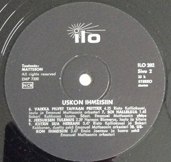 Various : Uskon Ihmeisiin (LP, Comp)