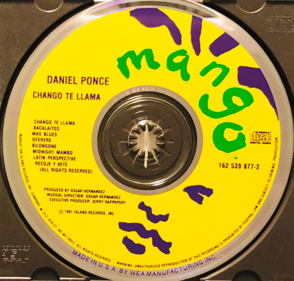 Daniel Poncé* : Chango Te Llama (CD, Album)