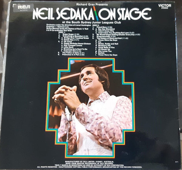 Neil Sedaka : On Stage (LP)