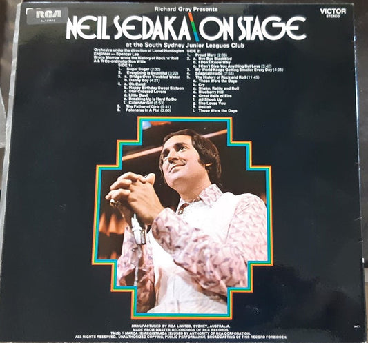 Neil Sedaka : On Stage (LP)
