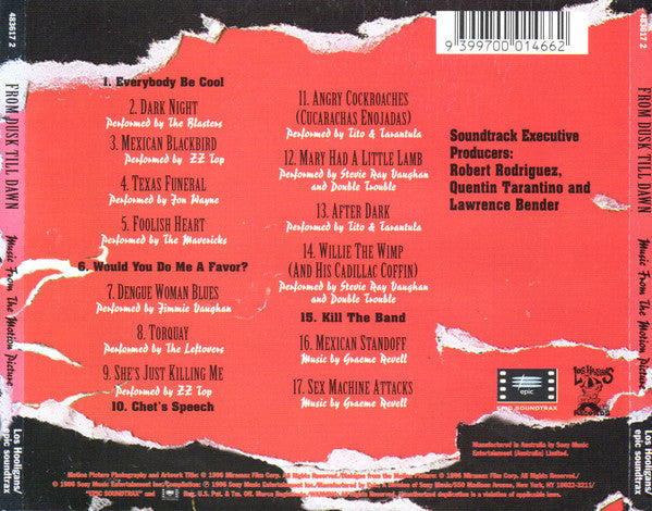 Various : From Dusk Till Dawn: Music From The Motion Picture (CD, Comp)