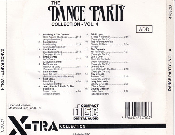 Various : The Dance Party Collection Vol. 4 (CD, Comp)