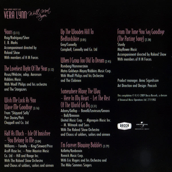 Vera Lynn : We'll Meet Again (The Very Best Of) (CD, Comp)
