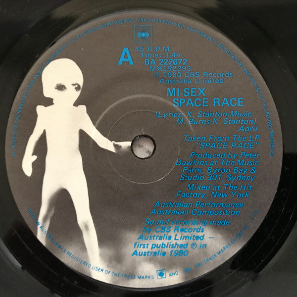Mi-Sex : Space Race (7", Single)