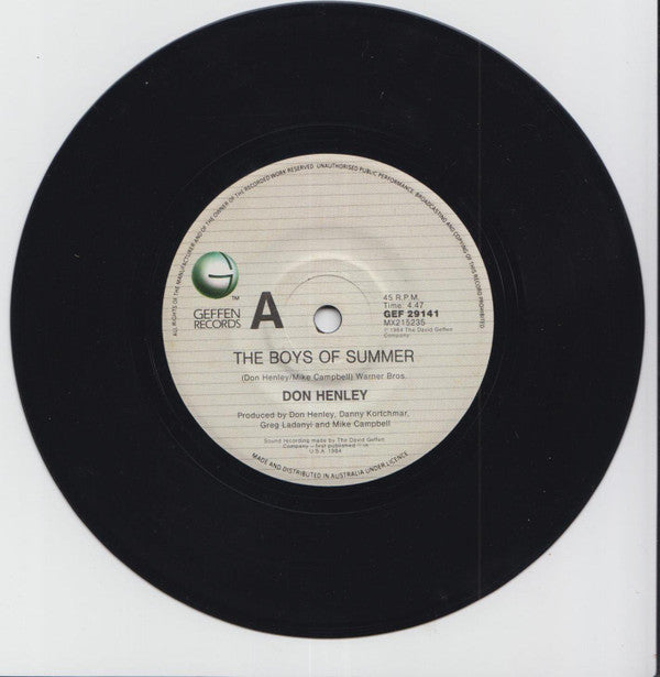 Don Henley : The Boys Of Summer (7", Single, Gen)