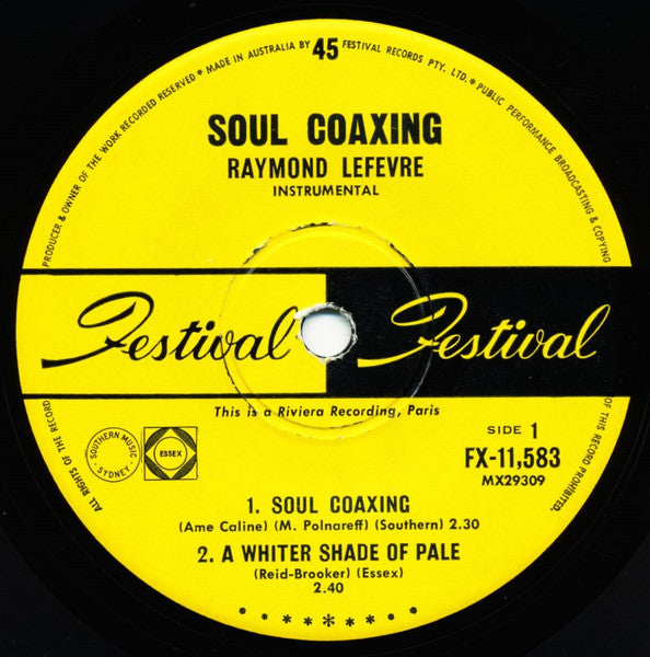 Raymond Lefevre And His Orchestra* : Soul Coaxing (7", EP, Mono)