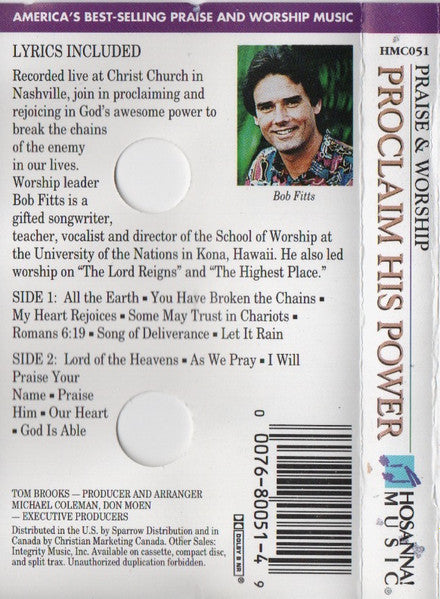 Bob Fitts : Proclaim His Power (Cass, Album)