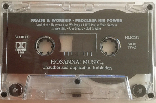 Bob Fitts : Proclaim His Power (Cass, Album)