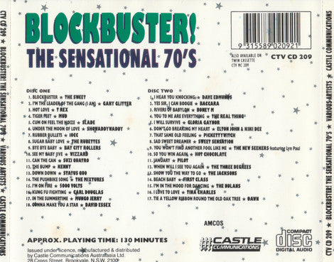 Various : Blockbuster! The Sensational 70's (2xCD, Comp)