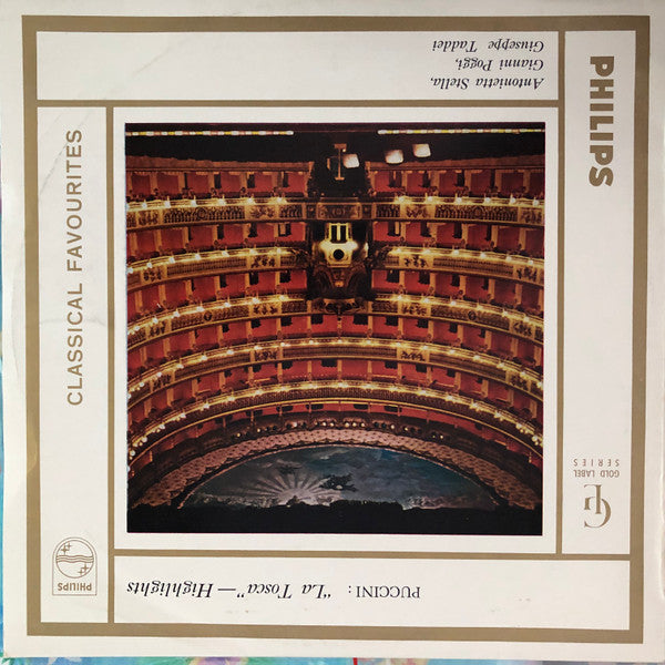 Puccini* / Antonietta Stella, Gianni Poggi, Giuseppe Taddei : Puccini: "La Tosca" - Highlights (LP, Album)