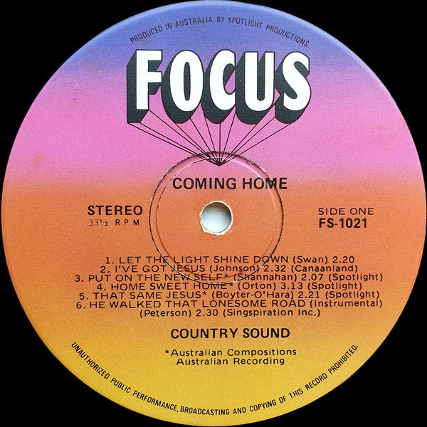 Country Sound : Coming Home (LP, Album)