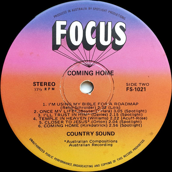 Country Sound : Coming Home (LP, Album)