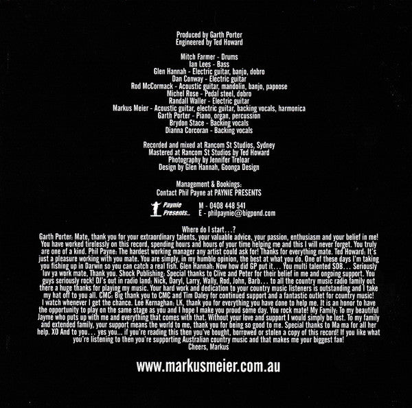 Markus Meier (9) : A Different Land (CD, Album)
