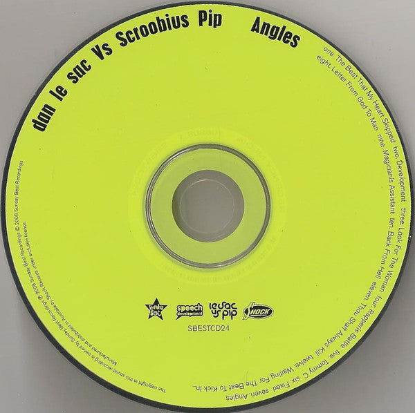 Dan Le Sac Vs Scroobius Pip : Angles (CD, Album)